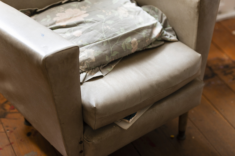 installation view: Archie Moore, HouseShow, 2020, mixed media installation, The Cottage, 272 Montague Road, West End, Brisbane