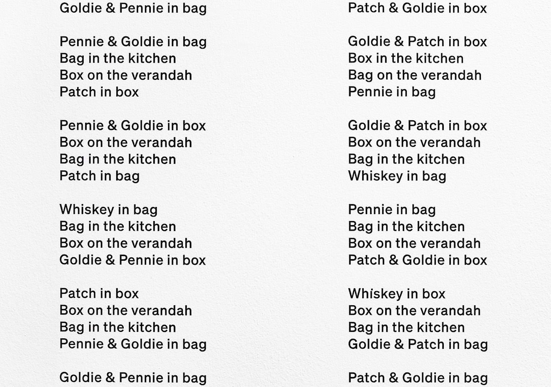 installation view: Adelaide Biennial of Australian Art: Free/State, Art Gallery of South Australia, Adelaide, 2022, showing detail of  Mitch Cairns, Polaroid Sketch, 2021-2022