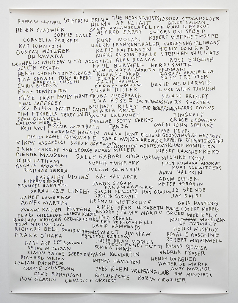 Agatha Gothe-Snape, Every Artist Remembered with Richard Grayson, 2017