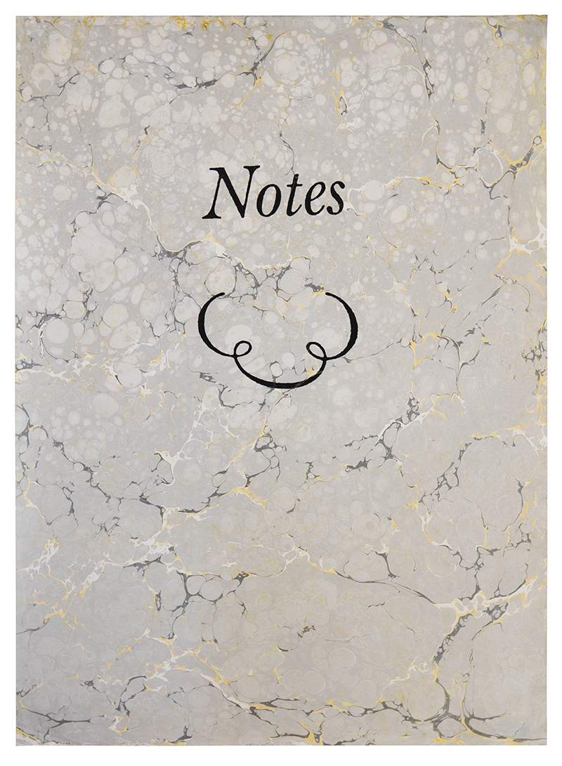 Agatha Gothe-Snape, Book Marks NOTES (Margo Snape and Rollo May), 2016