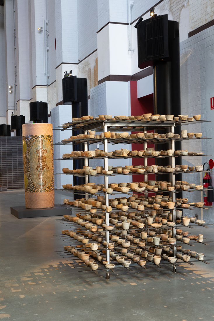 installation view: Yasmin Smith in Clay Dynasty at The Powerhouse Museum, Sydney, 2021-2023