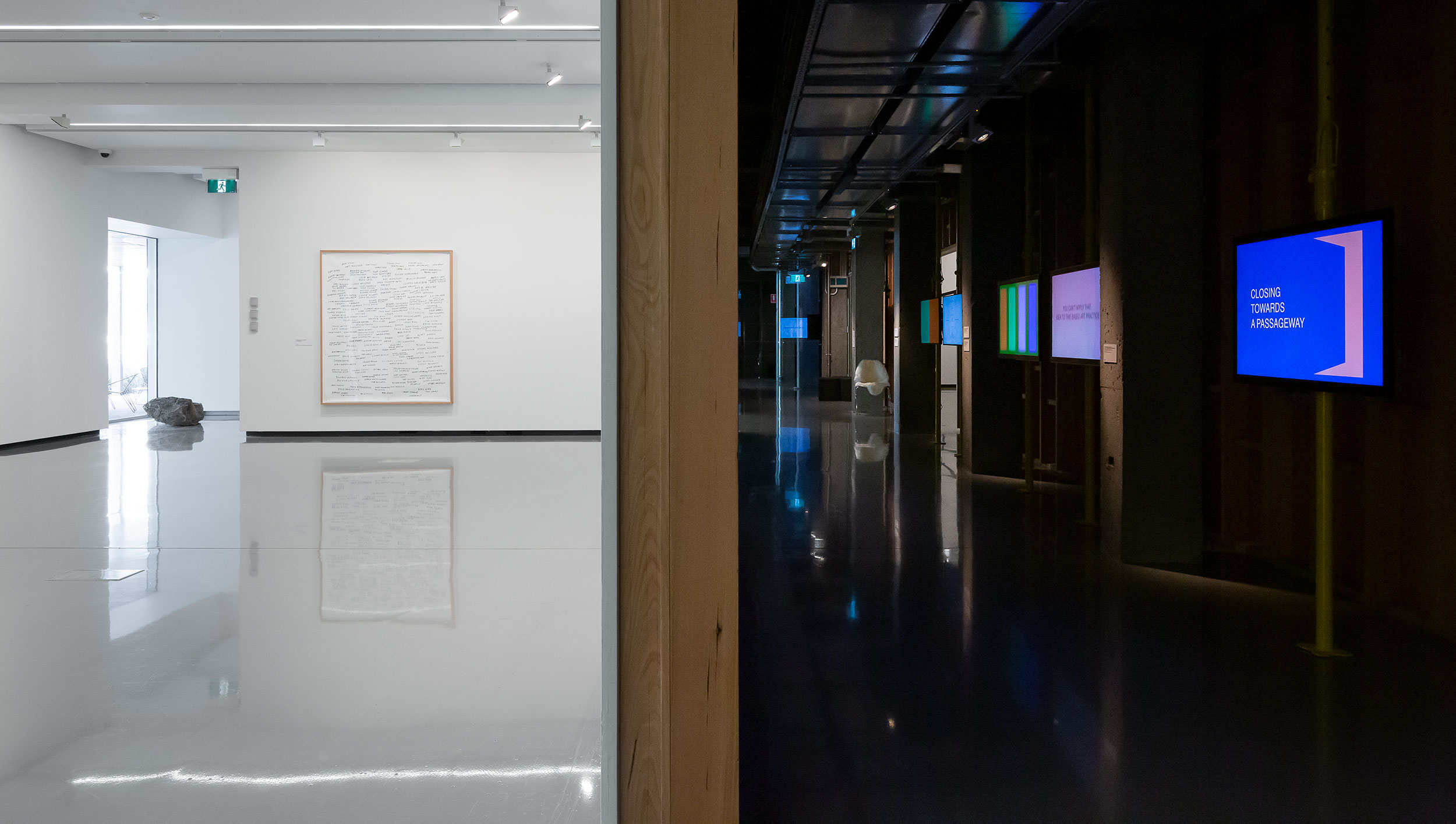 Agatha Gothe-Snape: The Outcome Is Certain, installation view: Monash University Museum of Art, Melbourne, 2020