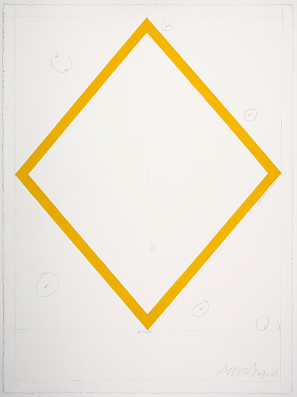 Agatha Gothe-Snape, Yellow line variation 5, 2011