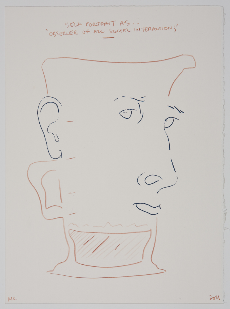 Mitch Cairns, Self-portrait (…as observer of all social situations), 2011