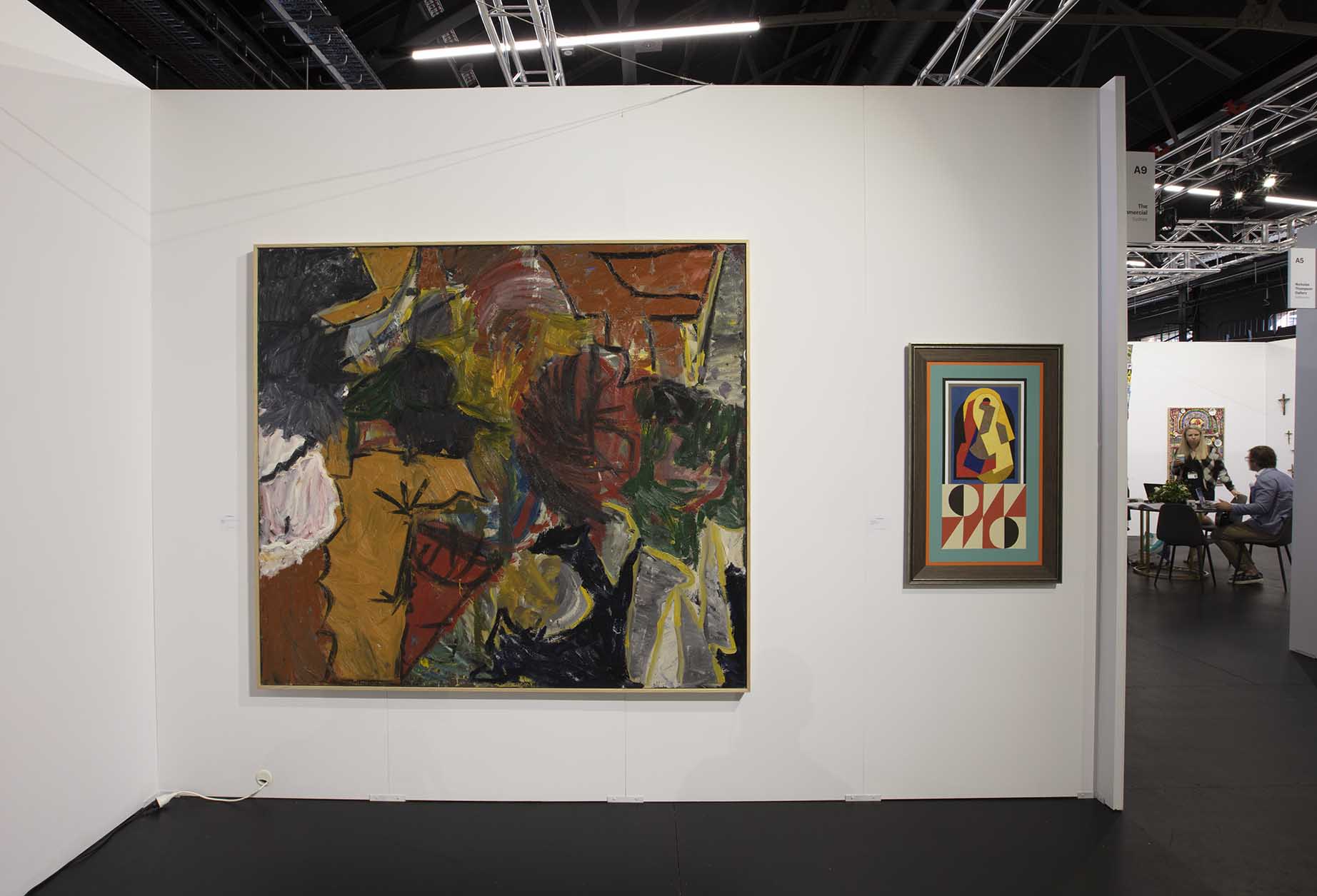 installation view: Melbourne Art Fair 2018 | Diena Georgetti and Oscar Perry | Riding Hall, Melbourne 