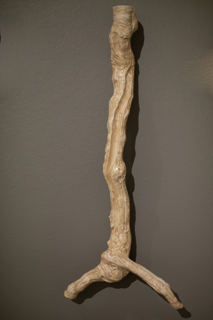 installation view: Yasmin Smith, Terroir, 2020, in TarraWarra Biennale 2021: Slow Moving Waters, TarraWarra Museum of Art, Tarrawarra | detail