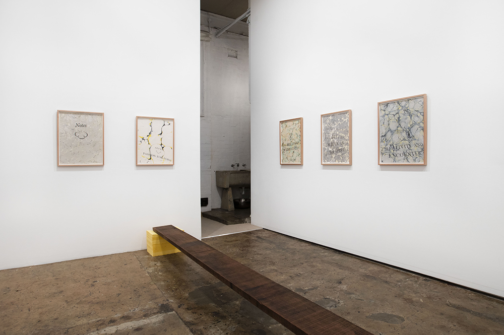 installation view: Agatha Gothe-Snape - Volatile Medium, 2016 | at The Commercial Gallery, Sydney