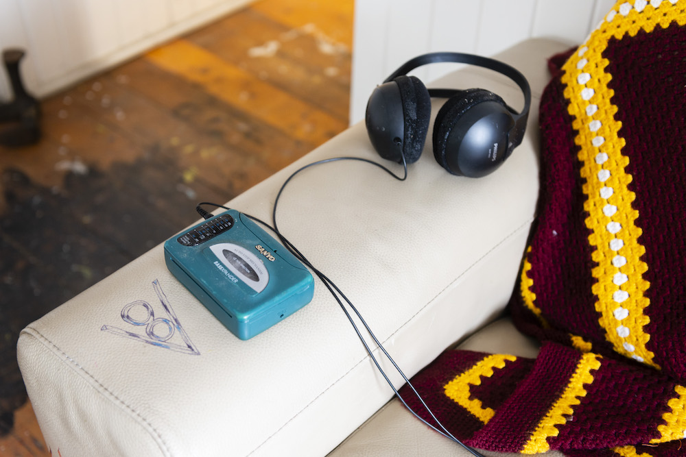 installation view: Archie Moore, HouseShow, 2020, mixed media installation, The Cottage, 272 Montague Road, West End, Brisbane