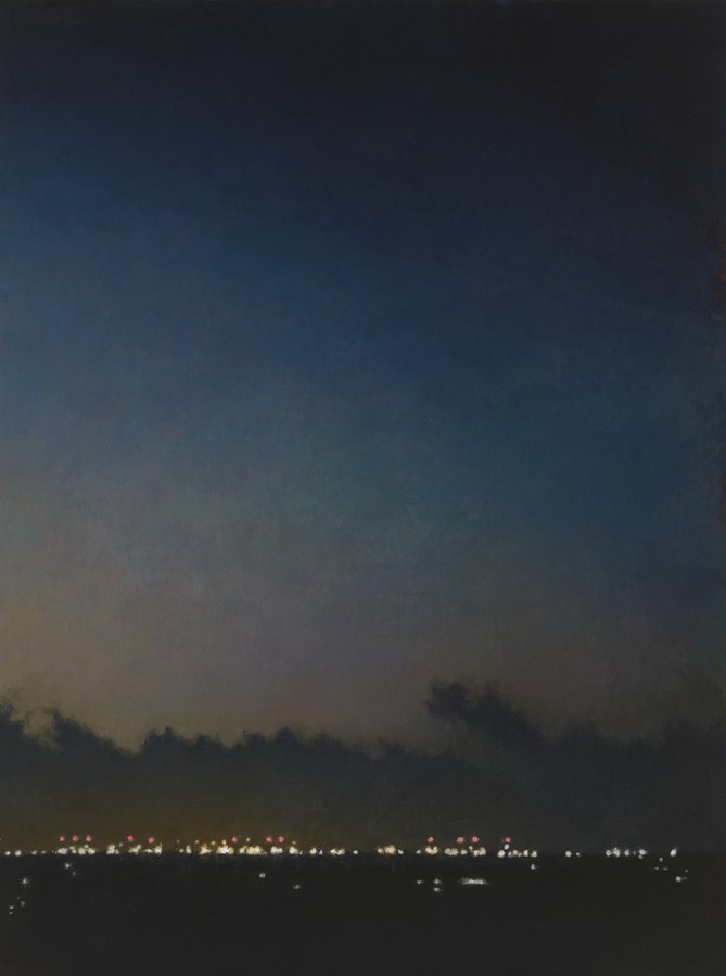 Jude Rae, Pre-dawn sky over Port Botany container terminal, 2025