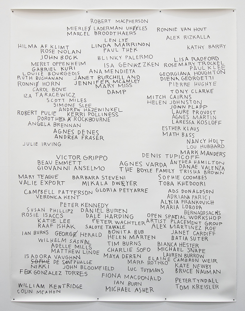 Agatha Gothe-Snape, Every Artist Remembered with Susan Jacobs, 2017