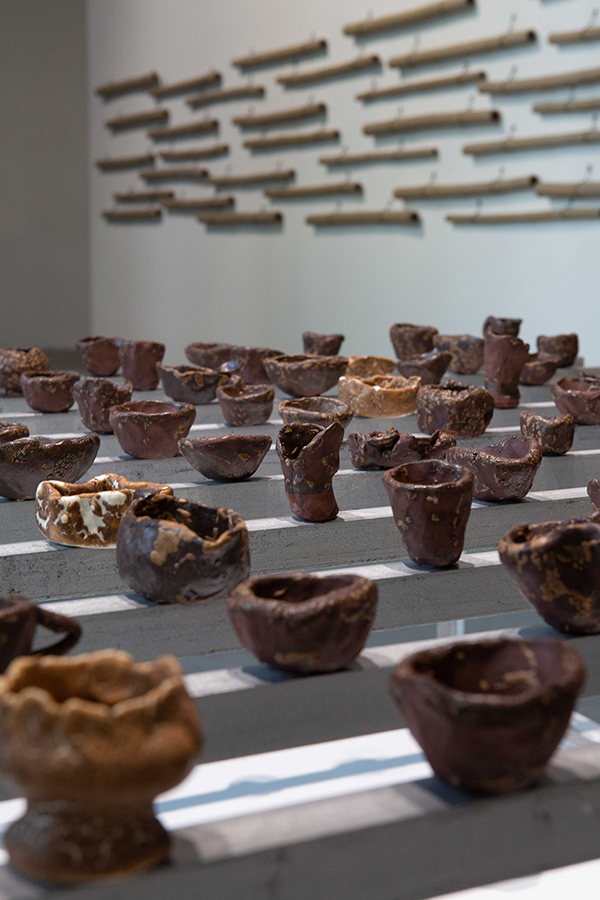 installation view Yasmin Smith - Flooded Rose Red Basin | installation view Cosmopolis #1.5 - Enlarged Intelligence, Mao Jihong Arts Foundation, Chengdu, China