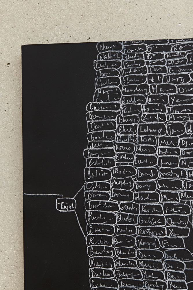 Archie Moore, Family Tree, 2021 - detail | Commissioned by UNSW Galleries with support of the 2020 Commissioner’s Circle