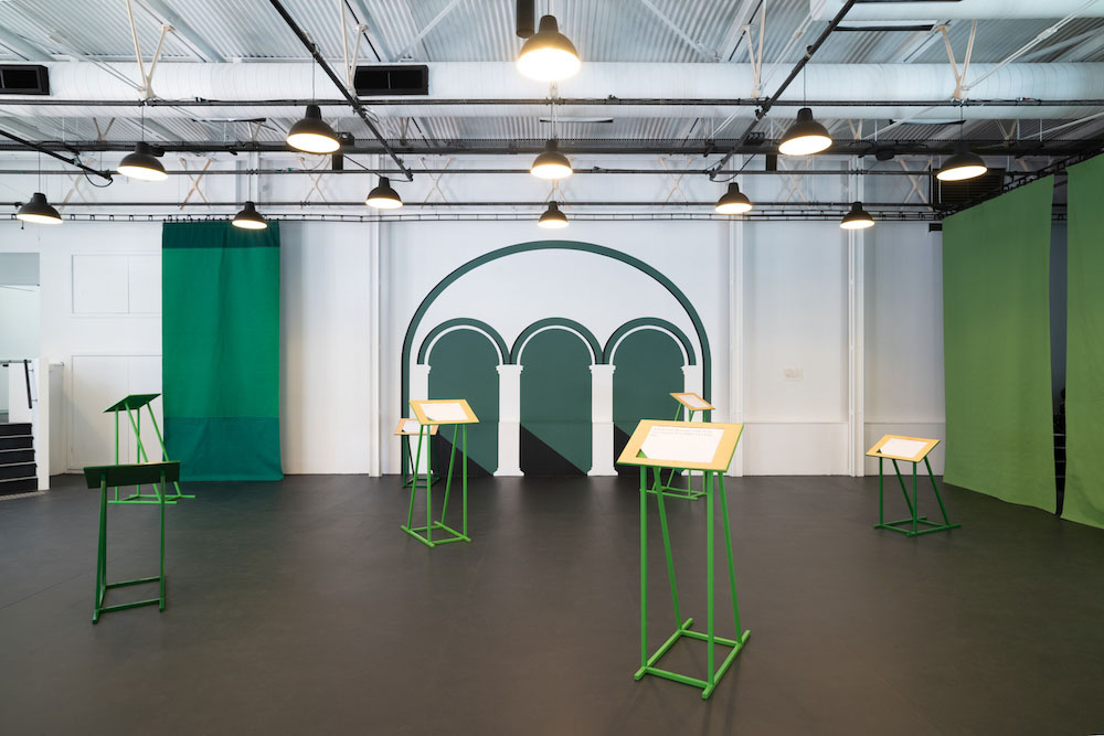 installation view: Agatha Gothe-Snape — IT IS THE COLOUR OF AN IDEA THAT WILL NOT COMPLETE ITSELF IN OUR LIFETIME, Perth Institute of Contemporary Arts, Perth, 2024