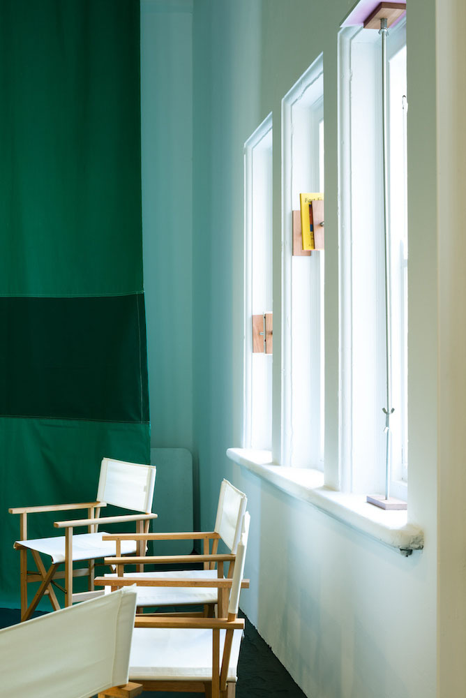 installation view: Agatha Gothe-Snape — IT IS THE COLOUR OF AN IDEA THAT WILL NOT COMPLETE ITSELF IN OUR LIFETIME, Perth Institute of Contemporary Arts, Perth, 2024