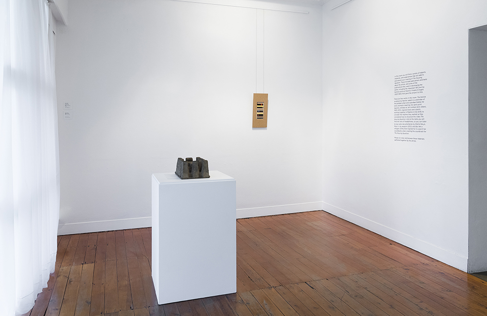 installation view: The Housing Question - Helen Grace, Sherre DeLys, Narelle Jubelin, at Penrith Regional Gallery, curated by Julie Ewington, 2019