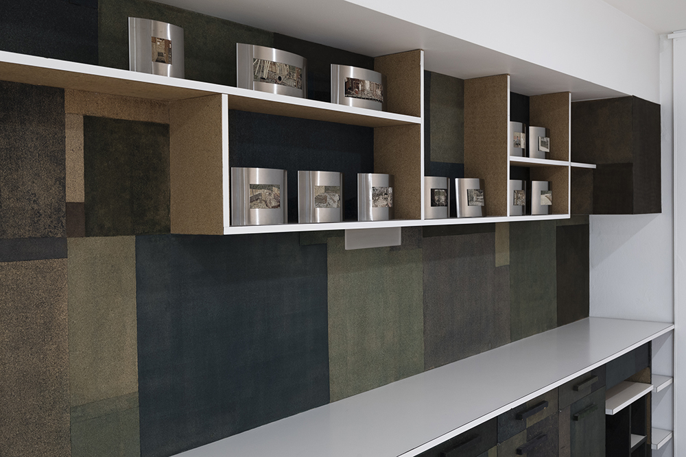 installation view: The Housing Question - Helen Grace, Sherre DeLys, Narelle Jubelin, at Penrith Regional Gallery, curated by Julie Ewington, 2019