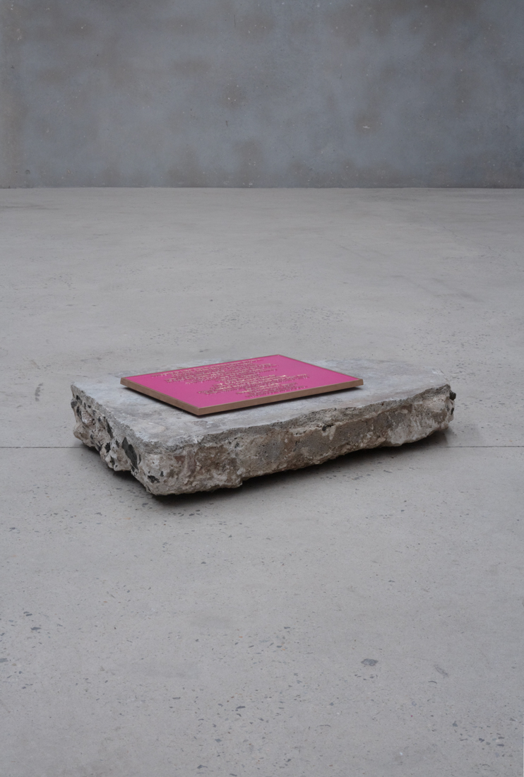 Installation view Agatha Gothe-Snape: UNDER THE SIGN OF WARNING, at The Commercial, Sydney, 2025