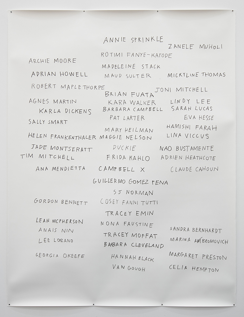 Agatha Gothe-Snape, Every Artist Remembered with Ama Josephine Budge, 2017