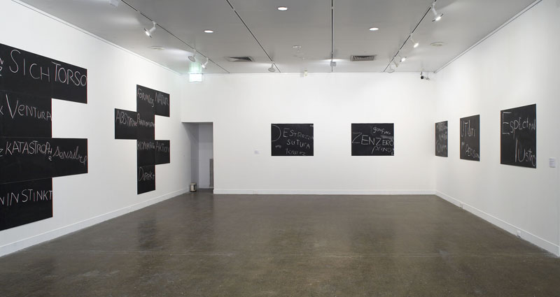Diena Georgetti: blackboard paintings