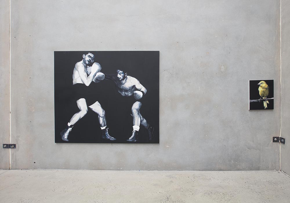 installation view: Nigel Milsom - Judo-House part 9 (birdland), at The Commercial, Sydney, 2021