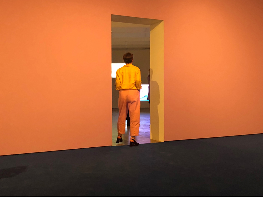 installation view: Agatha Gothe-Snape - Certain Situations, Institute of Modern Art, Brisbane - doorway Gallery 3