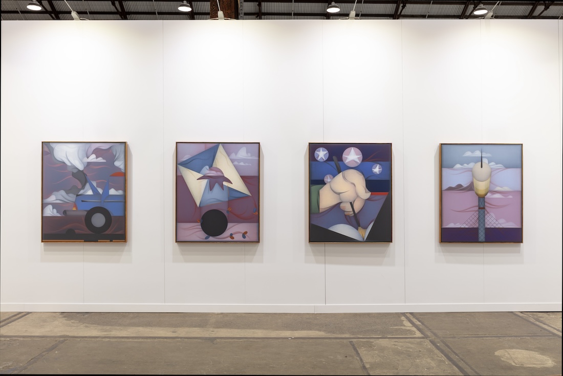installation view: The Commercial at Sydney Contemporary, Booth H02, Carriageworks, 2024