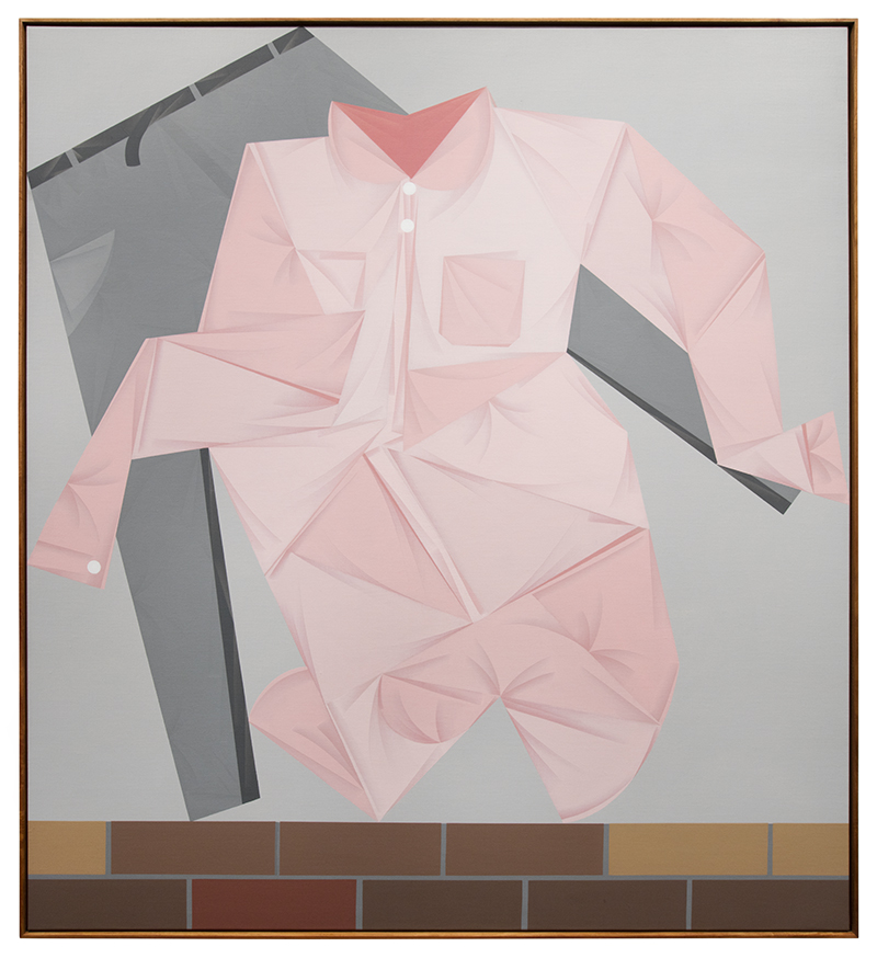 Mitch Cairns, Geranium Pots (combine painting), 2016