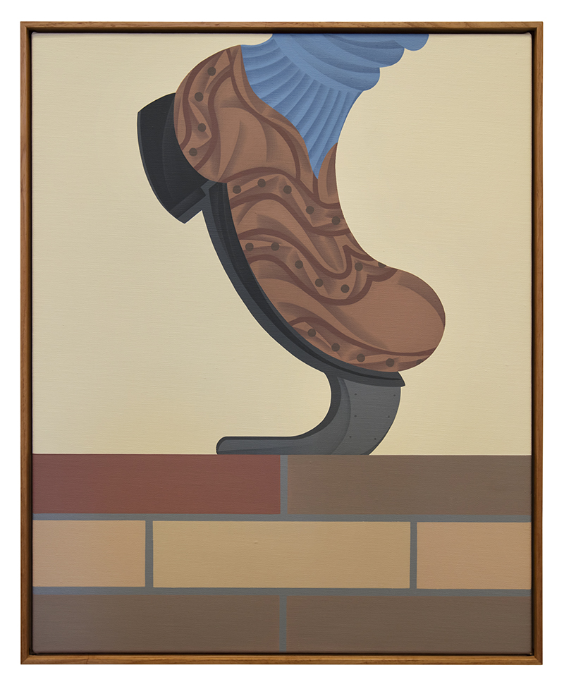 Mitch Cairns, Geranium Pots (art fair painting), 2016