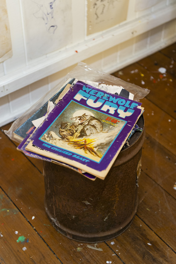 installation view: Archie Moore, HouseShow, 2020, mixed media installation, The Cottage, 272 Montague Road, West End, Brisbane