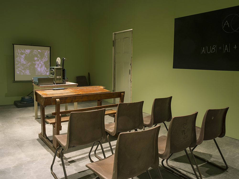 Archie Moore,  Camera Schola (Schoolroom), 2018