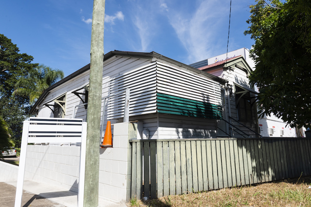 installation view: Archie Moore, HouseShow, 2020, mixed media installation, The Cottage, 272 Montague Road, West End, Brisbane