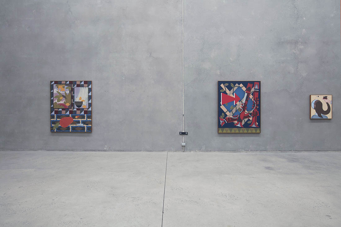 installation view Mitch Cairns - Waylaid S T O O P, at The Commercial, Sydney, 2020