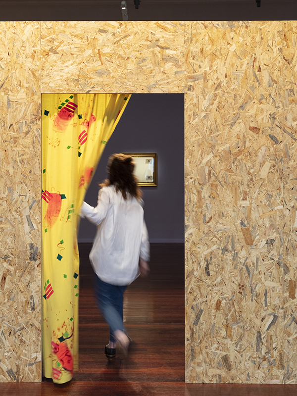 Agatha Gothe-Snape, EXPRESSION CURTAIN, 2013 -  installation view Perth Institute of Contemporary Art 2019