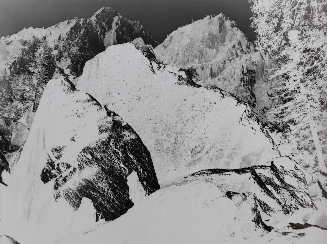 Amanda Williams, Ansel Adams, Peak near Rac Lake, Kings River Canyon (Proposed as a national park), California, 1936/2019 , 2019