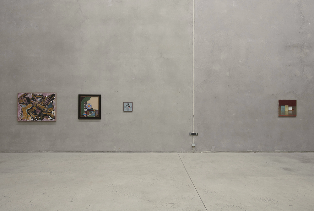 installation view: The Humanity at The Commercial, Sydney | l-r Oscar Perry, Diena Georgetti, Gunter Christmann, Jude Rae