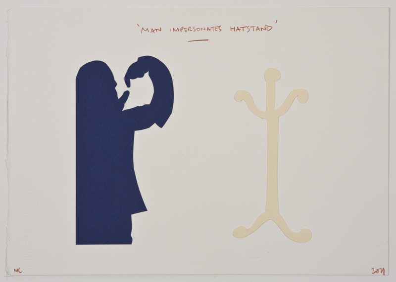 Mitch Cairns, Collage (hatstand), 2011