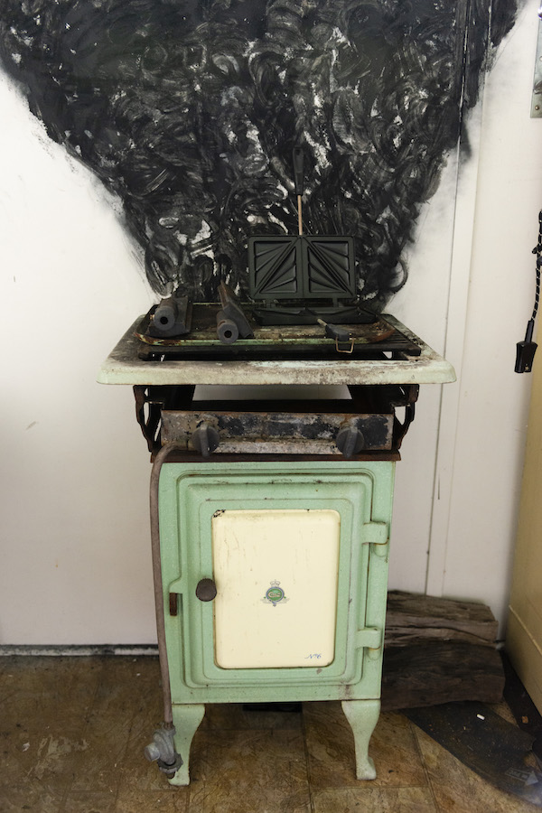 installation view: Archie Moore, HouseShow, 2020, mixed media installation, The Cottage, 272 Montague Road, West End, Brisbane