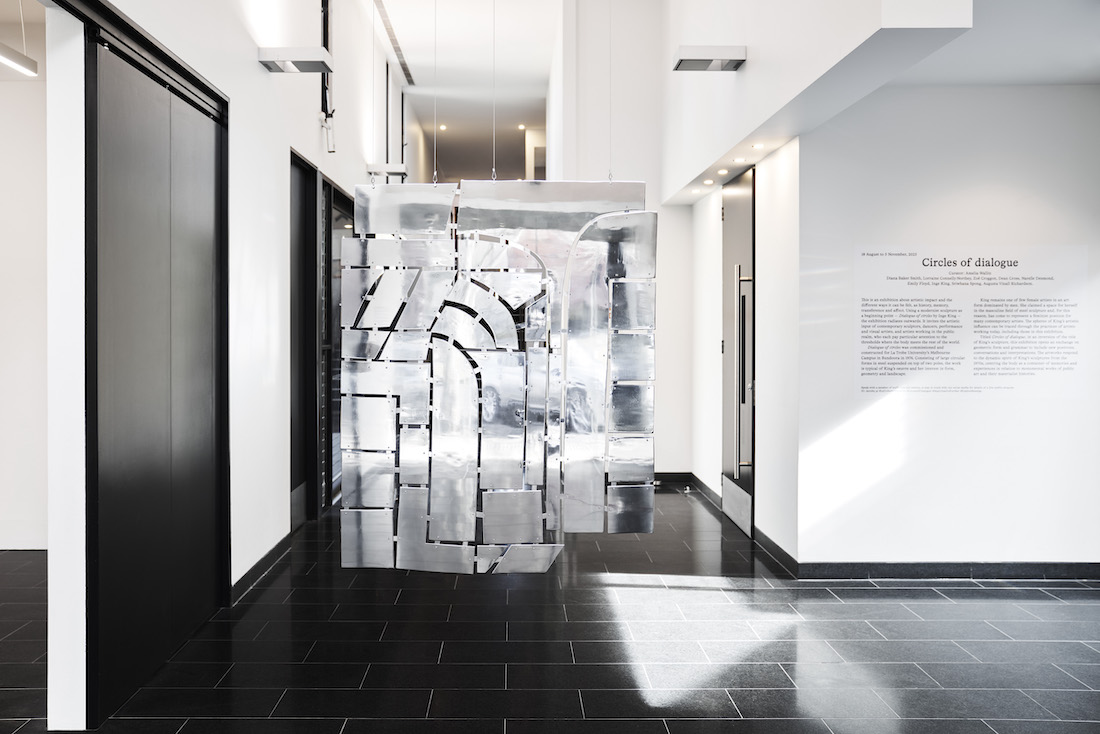 installation view: Circles of dialogue, La Trobe Art Institute, Bendigo, 2023