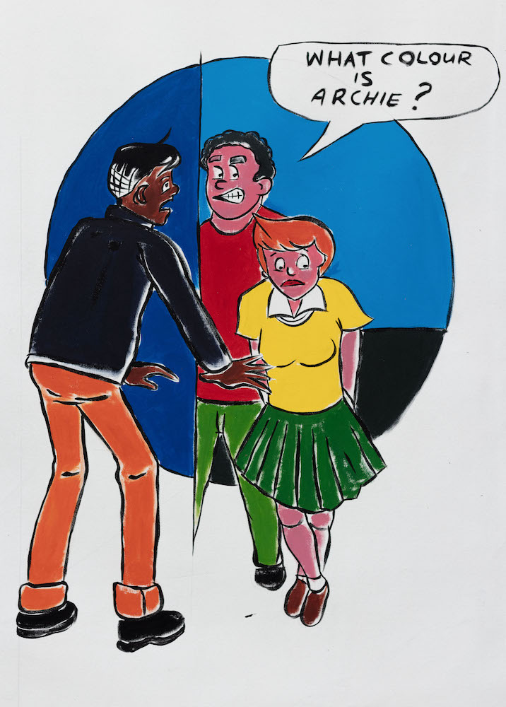 detail of Archie in The Reminder, 2005