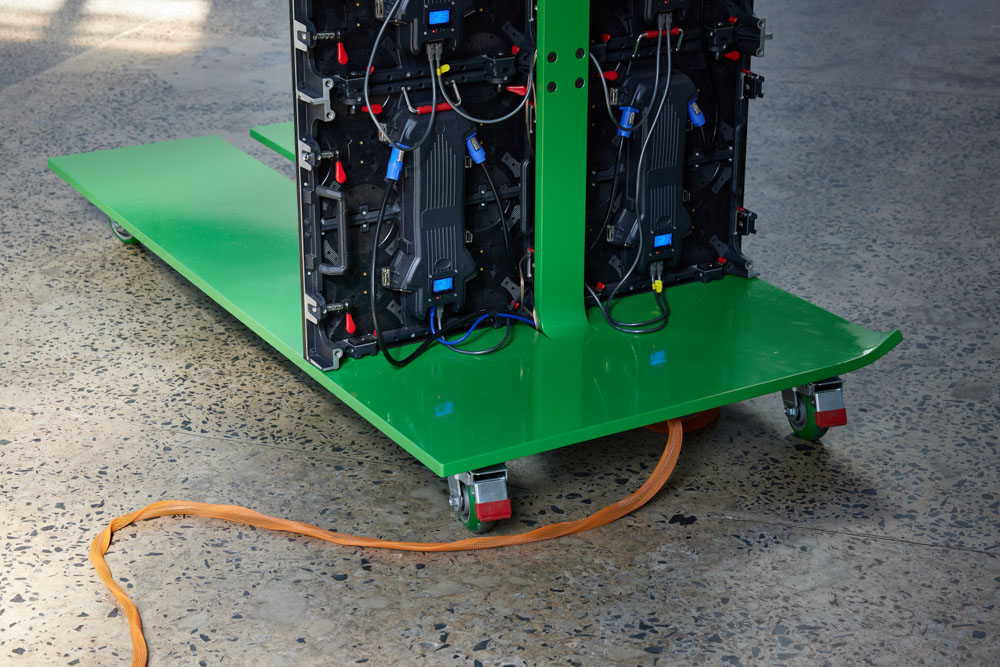 installation view: Agatha Gothe-Snape with Andrew Burrell, Every Act of Reading Performs the Work, 2019-2021 | The National 2021: New Australian Art | Carriageworks, Sydney, 2021 | This project was supported by the Faculty of Design, Architecture and Building, University of Technology Sydney. This project is supported by the NSW Government through Create NSW.