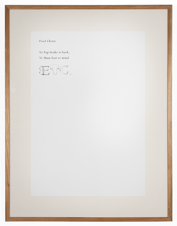 Mitch Cairns, Papers: Fixed Chorus, 2007