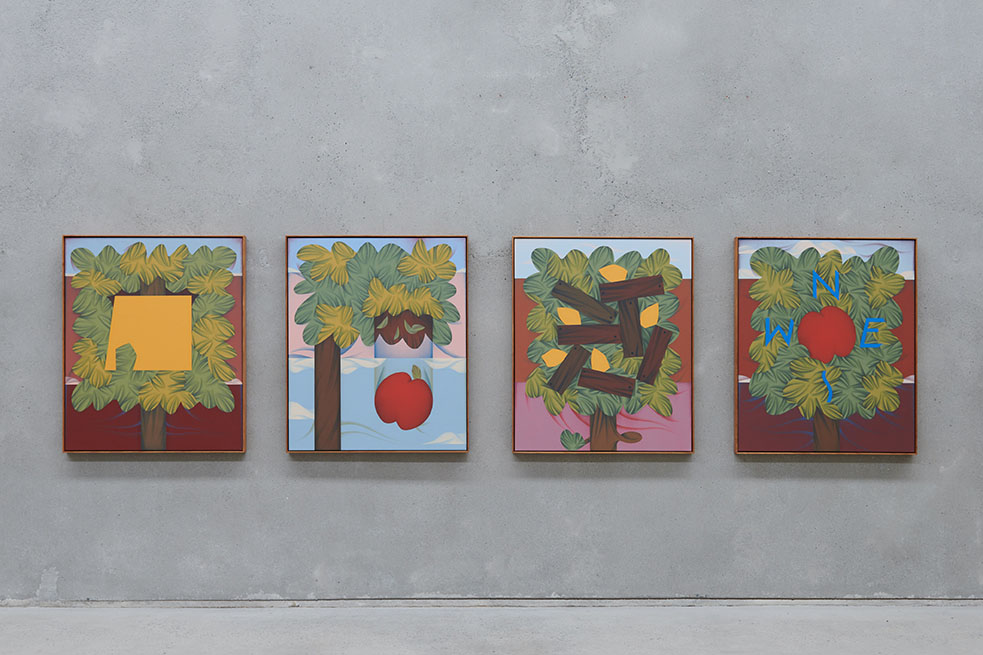 installation view showing works by Mitch Cairns: Explore Sydney Contemporary, at The Commercial, Sydney, 2021