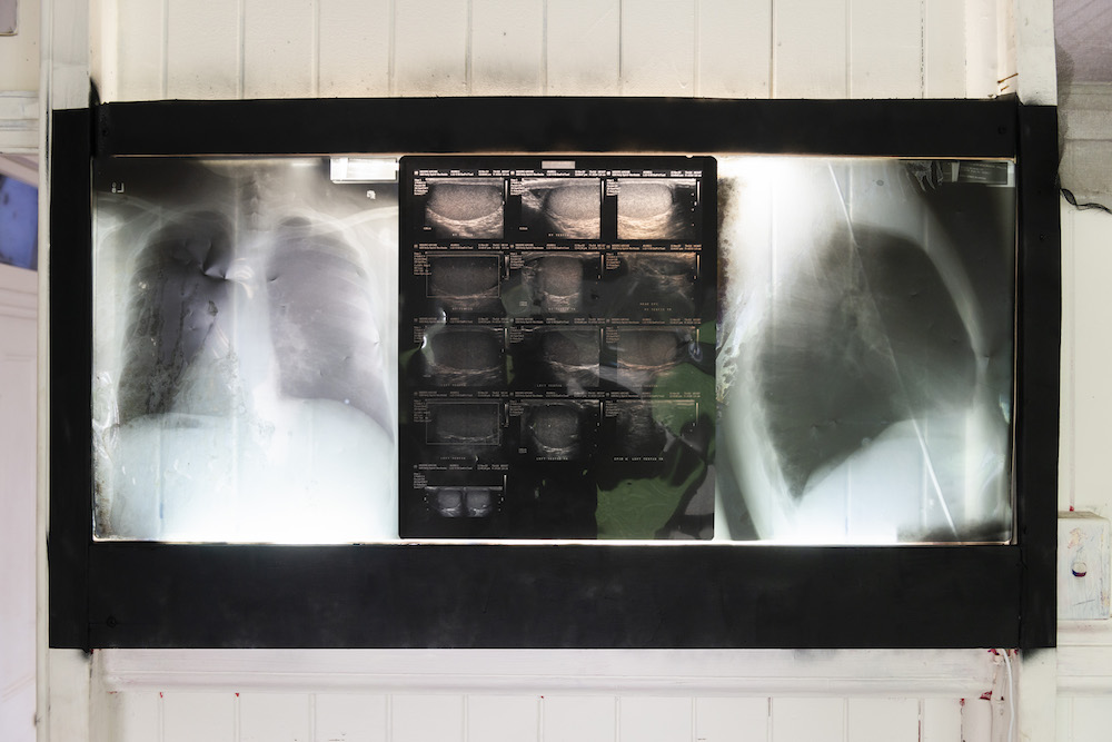 installation view: Archie Moore, HouseShow, 2020, mixed media installation, The Cottage, 272 Montague Road, West End, Brisbane