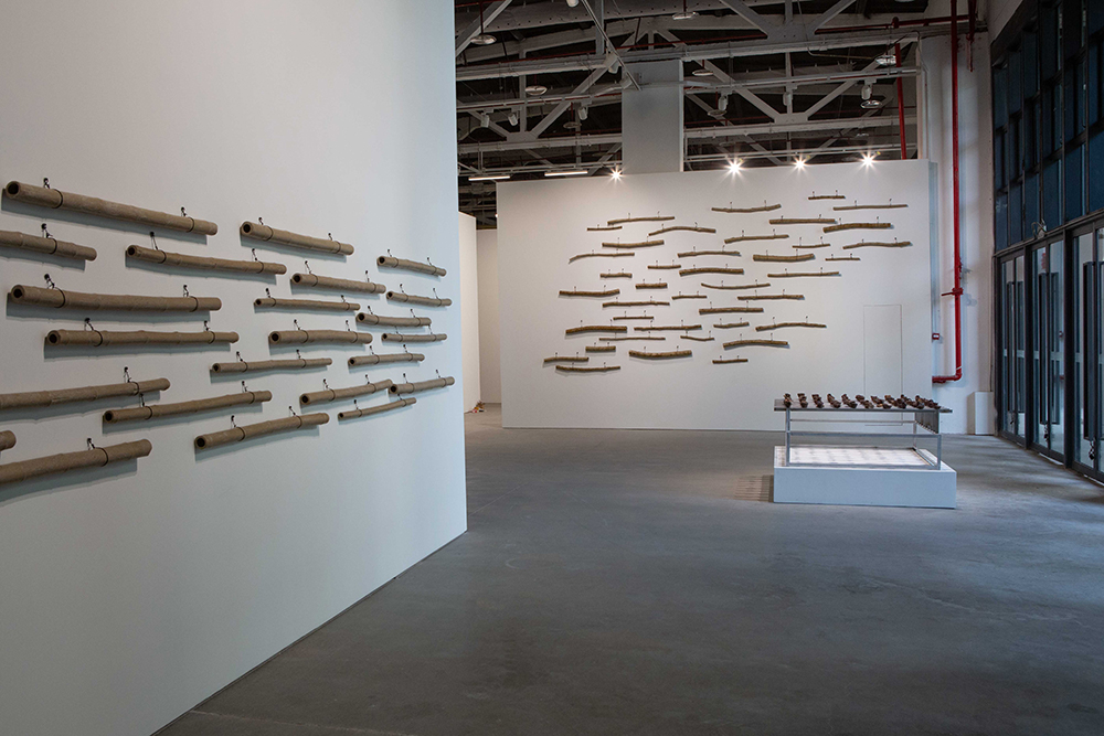 installation view Yasmin Smith - Flooded Rose Red Basin | installation view Cosmopolis #1.5 - Enlarged Intelligence, Mao Jihong Arts Foundation, Chengdu, China