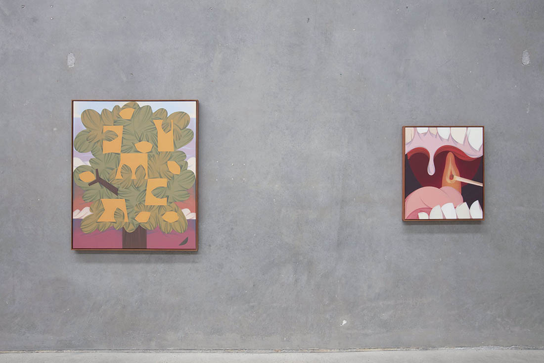 installation view Mitch Cairns - Waylaid S T O O P, at The Commercial, Sydney, 2020