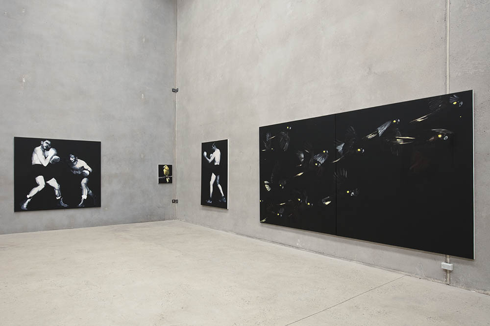 installation view: Nigel Milsom - Judo-House part 9 (birdland), at The Commercial, Sydney, 2021