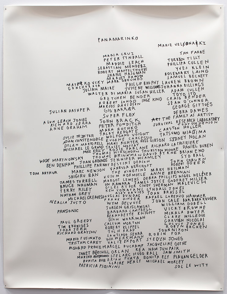 Agatha Gothe-Snape, Every Artist Remembered with David Haines and Joyce Hinterding, 2011