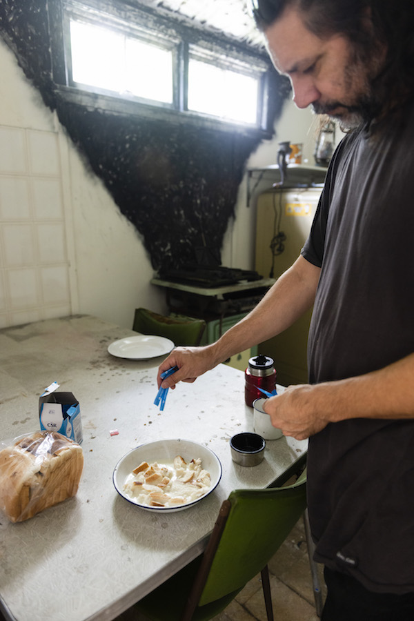 installation view: Archie Moore, HouseShow, 2020, mixed media installation, The Cottage, 272 Montague Road, West End, Brisbane