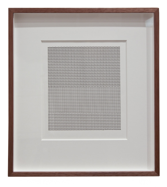 Gunter Christmann, EINE SEITE TEXT, 1973