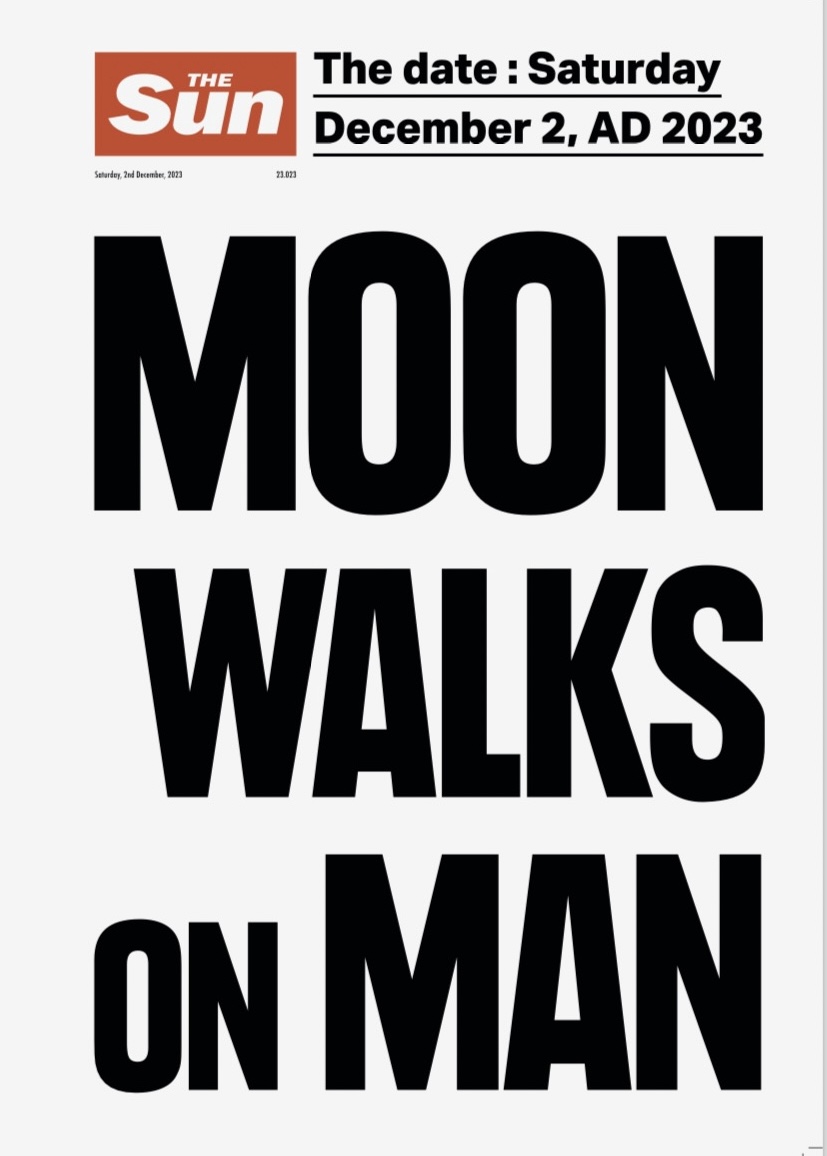 Oscar Perry, MOON WALKS ON MAN, 2023